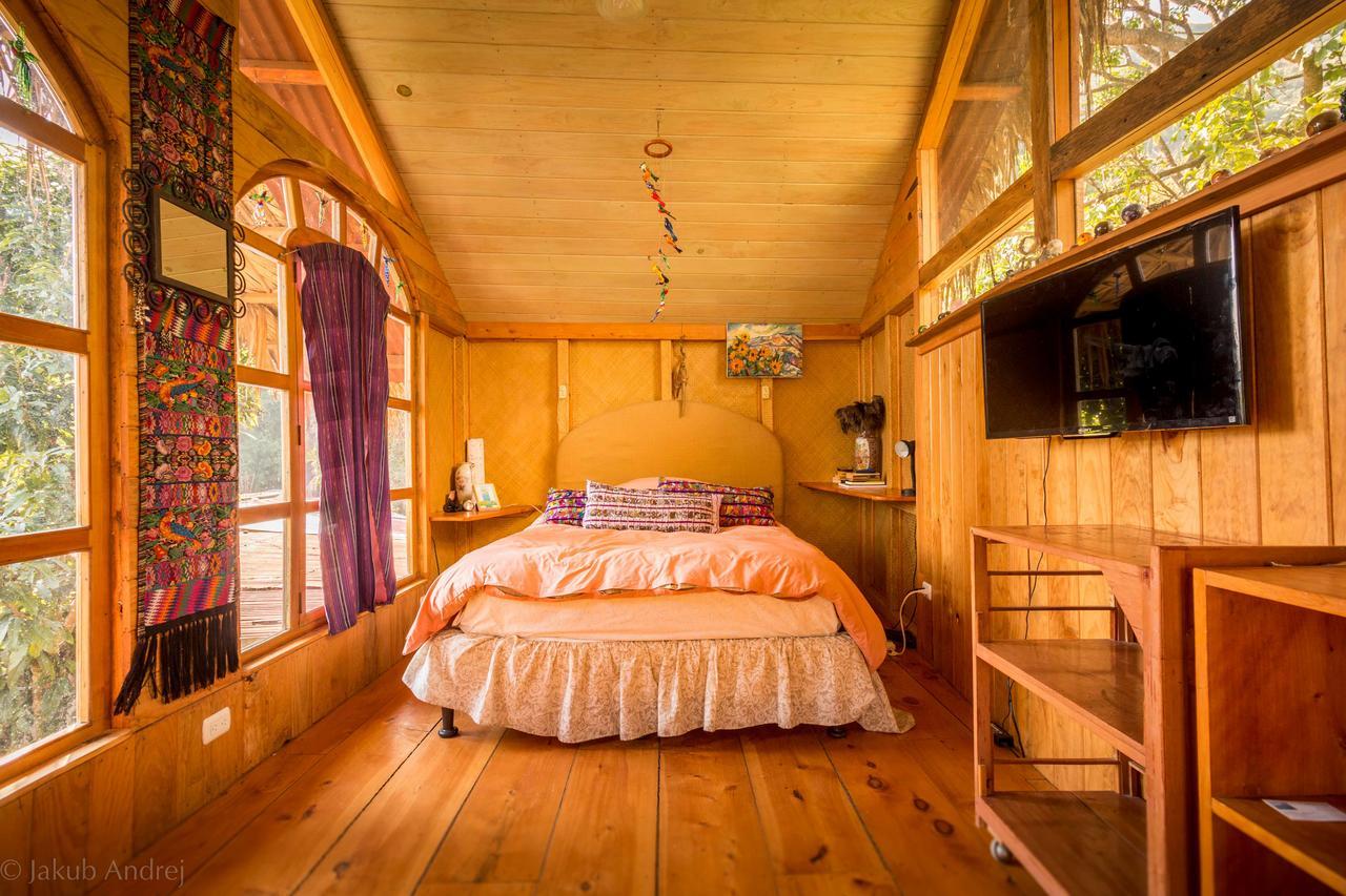 Lake Front Cabin At Los Elementos Santa Cruz La Laguna Exterior photo